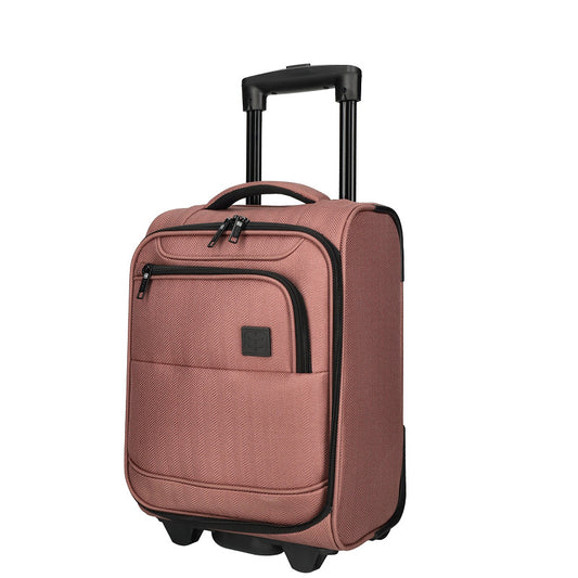 Enrico Benetti – Oakville Underseater Trolley S – ultraleichter kompakter Handgepäck-Trolley 25 L – als Kabinengepäck unter dem Sitz geeignet – 2-Rollen Reise-Trolley für Flugreisen, Kurztrips & Businessreisen -rosè