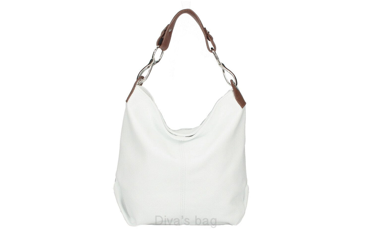 Zeitlose Handtasche Shaila 100% Leder Made in Italy