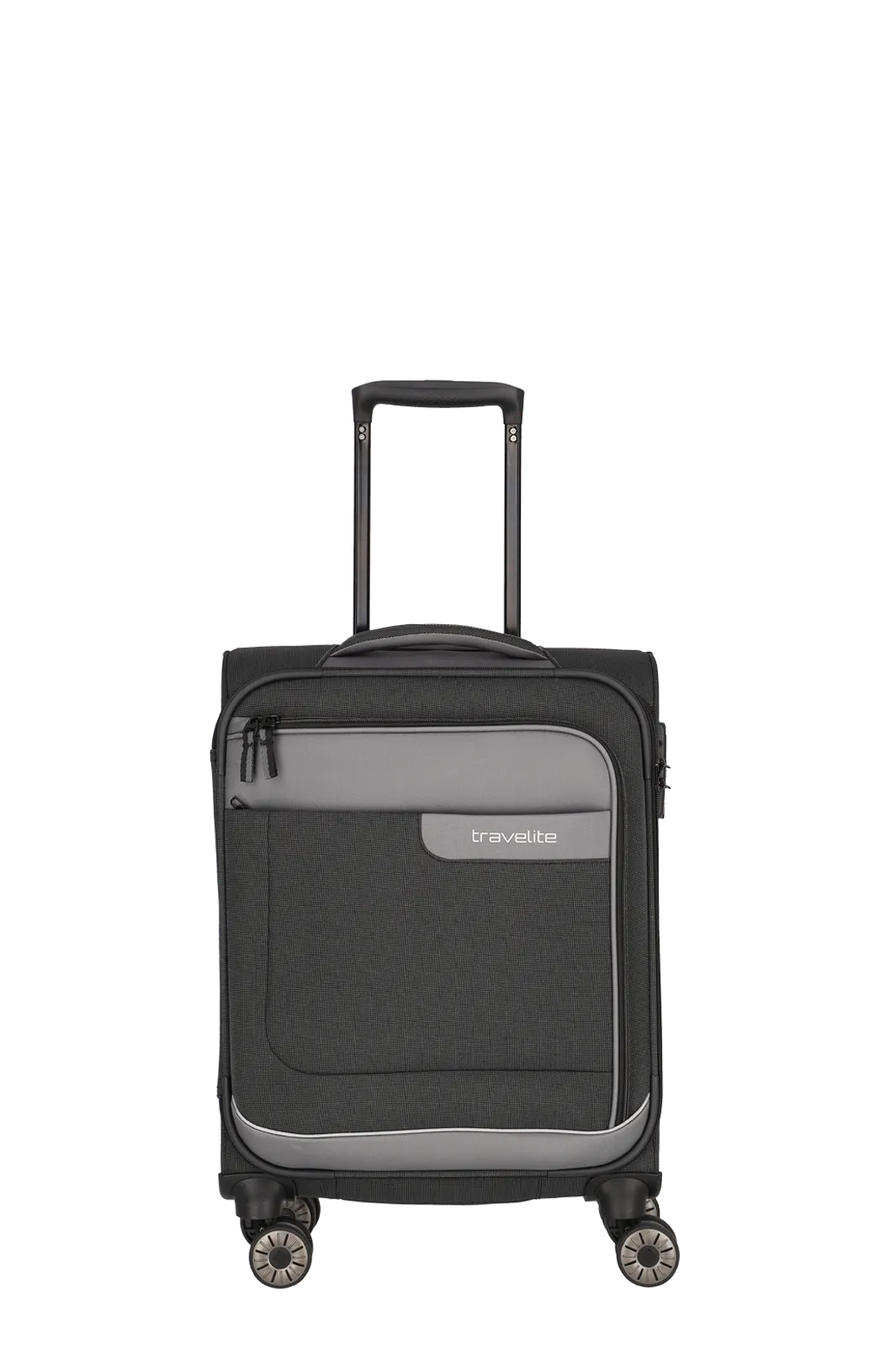 Travelite Viia Kabinentrolley Size S 55x38x20cm weich Kabinengröße Polyester schiefer