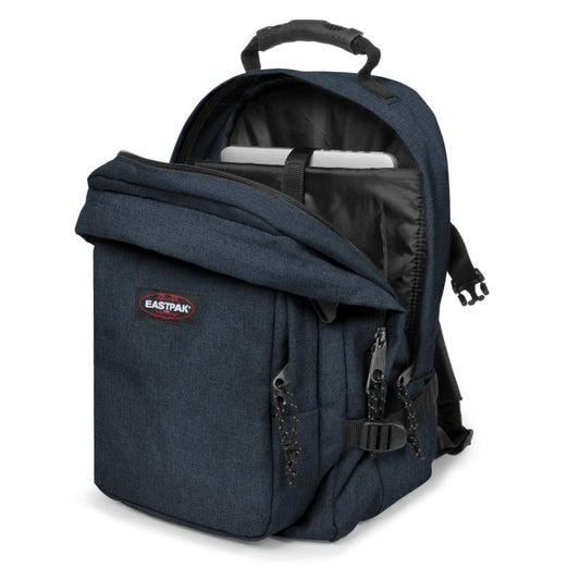 Eastpak Provider Rucksack – groß, 44×31×25 cm, ca. 33 L Volumen, mit Laptopfach triple denim