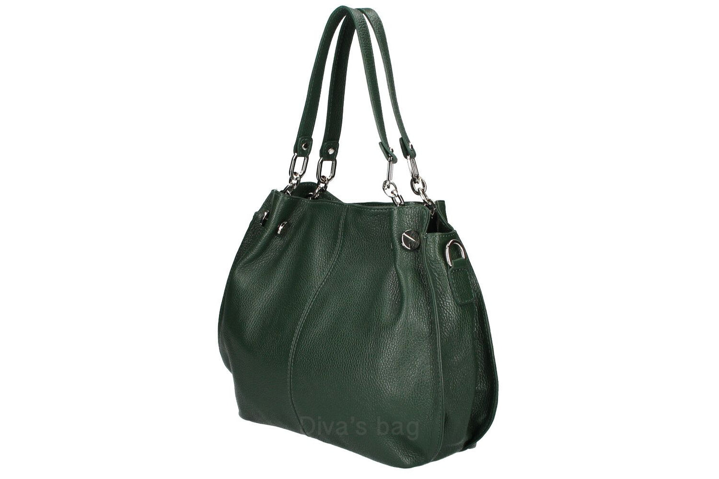 Funktionale Handtasche TINA aus Leder 100% Made in Tuscany