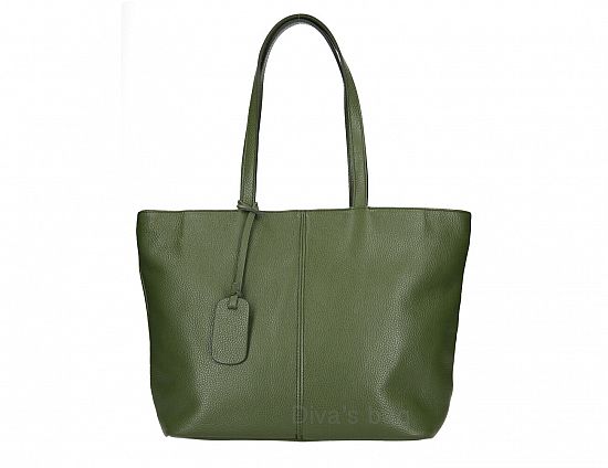 Klassischer Shopper Vittoria Handtasche Echtleder XL aus Italien