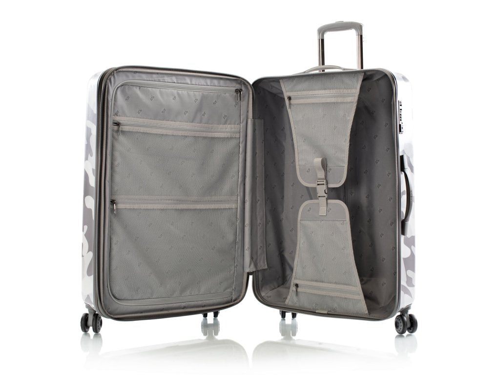 HEYS Hartschalenkoffer White Camo (76 cm) 4-Rollen-Trolley (L) mit TSA & 132L Volumen