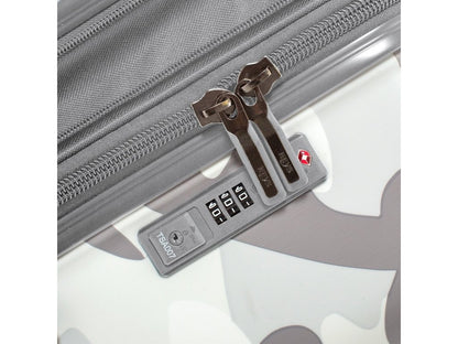 HEYS Hartschalenkoffer White Camo (76 cm) 4-Rollen-Trolley (L) mit TSA & 132L Volumen