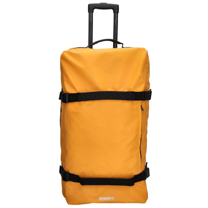 BEAGLES Travel Originals Duffle Reisetasche XXL 76 cm Blau 76 Liter Große Sporttasche mit Doppelhandgriffen gelb