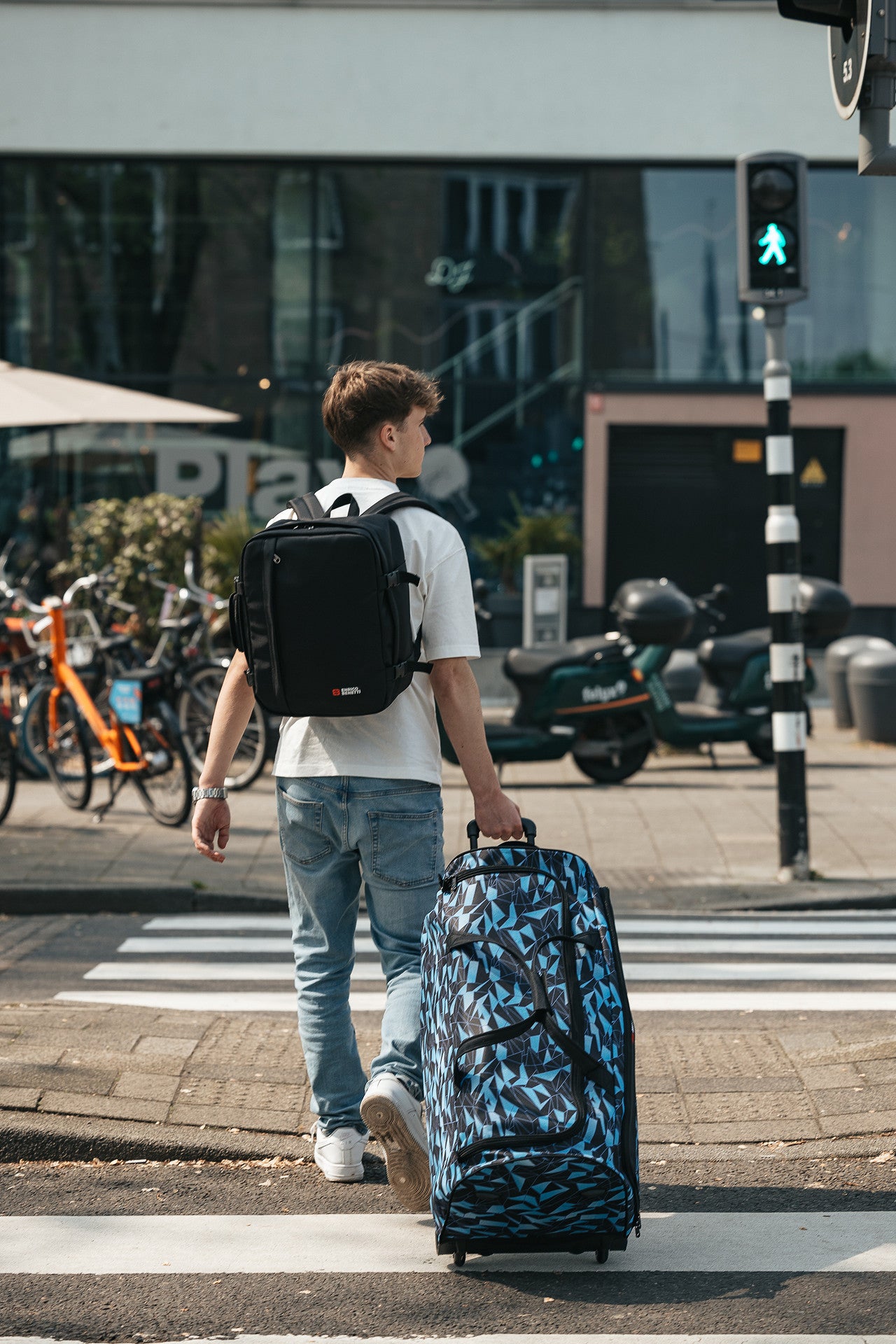 ENRICO BENETTI "Santa Cruz" Rollentasche 75 cm | Riesige XXL Reisetasche (135L) mit Rollen & arretierbarem Griff aqua