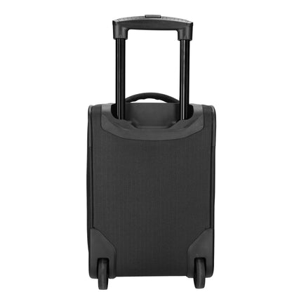 Enrico Benetti – Oakville Underseater Trolley S – ultraleichter kompakter Handgepäck-Trolley 25 L – als Kabinengepäck unter dem Sitz geeignet – 2-Rollen Reise-Trolley für Flugreisen, Kurztrips & Businessreisen - schwarz
