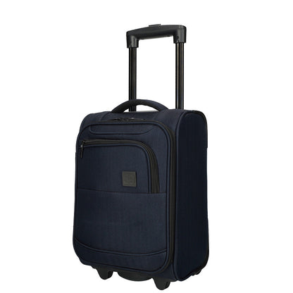 Enrico Benetti – Oakville Underseater Trolley S – ultraleichter kompakter Handgepäck-Trolley 25 L – als Kabinengepäck unter dem Sitz geeignet – 2-Rollen Reise-Trolley für Flugreisen, Kurztrips & Businessreisen -navy