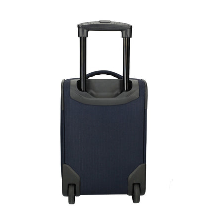 Enrico Benetti – Oakville Underseater Trolley S – ultraleichter kompakter Handgepäck-Trolley 25 L – als Kabinengepäck unter dem Sitz geeignet – 2-Rollen Reise-Trolley für Flugreisen, Kurztrips & Businessreisen -navy