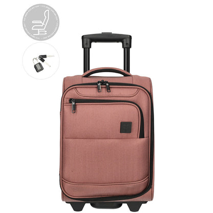 Enrico Benetti – Oakville Underseater Trolley S – ultraleichter kompakter Handgepäck-Trolley 25 L – als Kabinengepäck unter dem Sitz geeignet – 2-Rollen Reise-Trolley für Flugreisen, Kurztrips & Businessreisen -rosè