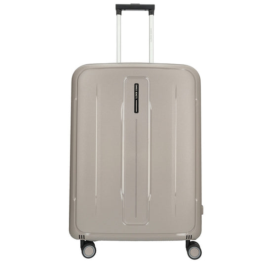 Chicago Hartschalenkoffer L 75cm 96Liter Polypropylen-Trolley TSA 4 Doppelrollen Champagner