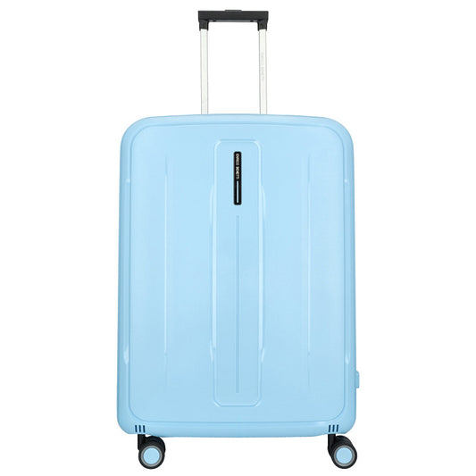 Chicago Hartschalenkoffer L 75cm 96Liter Polypropylen-Trolley TSA 4 Doppelrollen hellblau