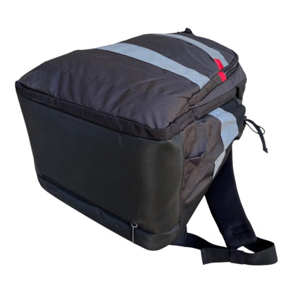 Schwarzer Arbeitsrucksack von SCHLUGA mit Dehnfalte, reflektierenden Elementen und 34L Fassungsvermögen, für Sicherheits- und Dienstzwecke