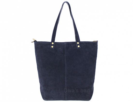 Maxi Shopper-Tasche Handtasche Alena 100% Leder Made in Italy