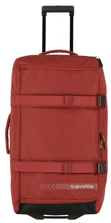 Travelite Kick Off Rollenreisetasche L – große Sport- und Reisetasche mit 65 L Volumen rot
