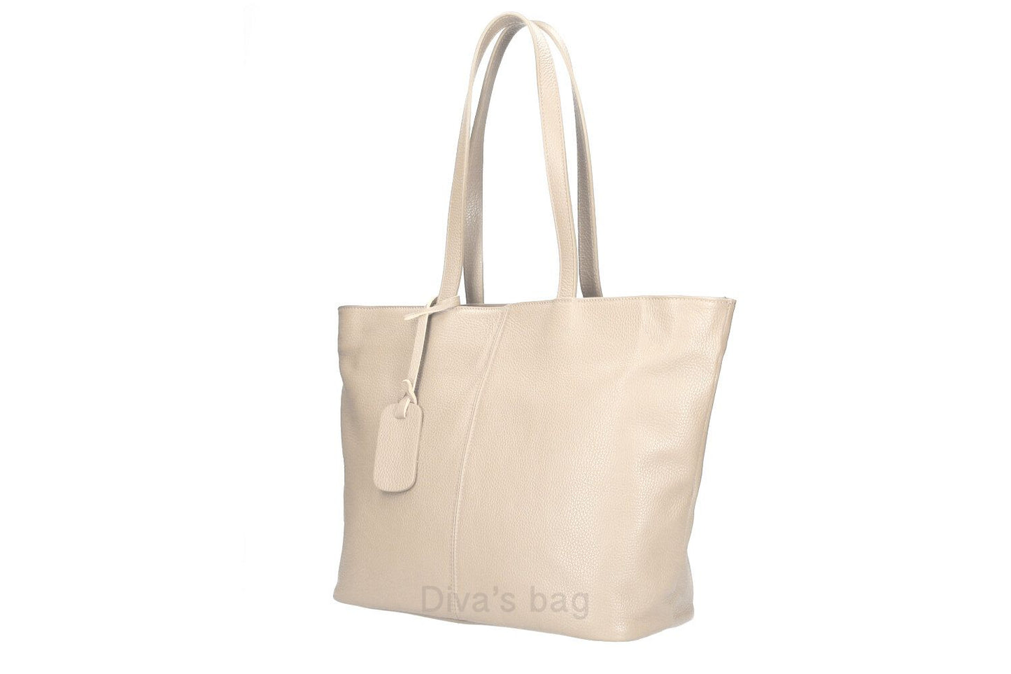 Klassischer Shopper Vittoria Handtasche Echtleder XL aus Italien