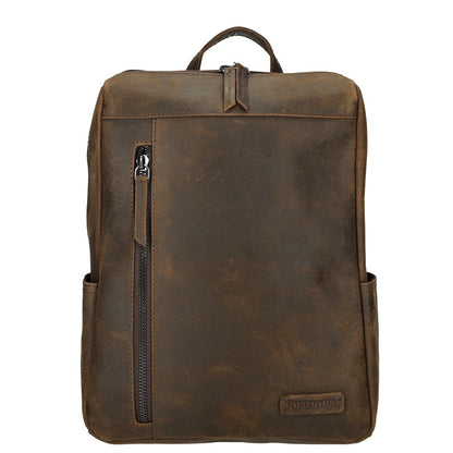 Enrico Benetti – Genua – Rucksack aus Leder – 30 × 23 × 9 cm