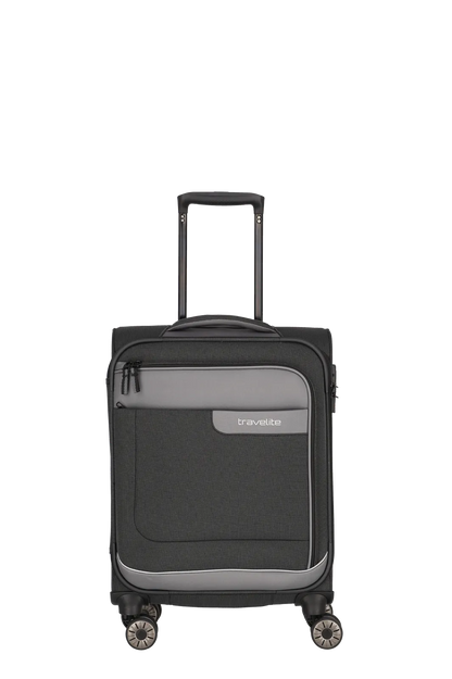Travelite Viia Kabinentrolley Size S 55x38x20cm weich Kabinengröße Polyester schiefer