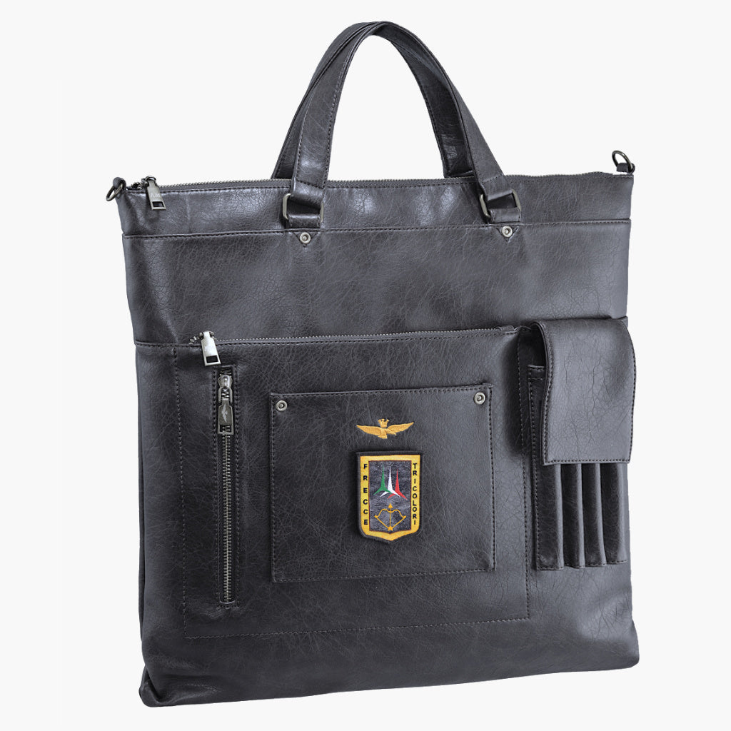 Aeronautica Militare Pilot Helm-Tasche Helmtasche Laptoptasche AM-310 Grün / Schwarz