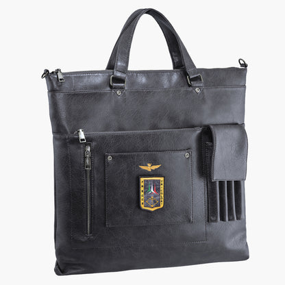 Aeronautica Militare Pilot Helm-Tasche Helmtasche Laptoptasche AM-310 Grün / Schwarz