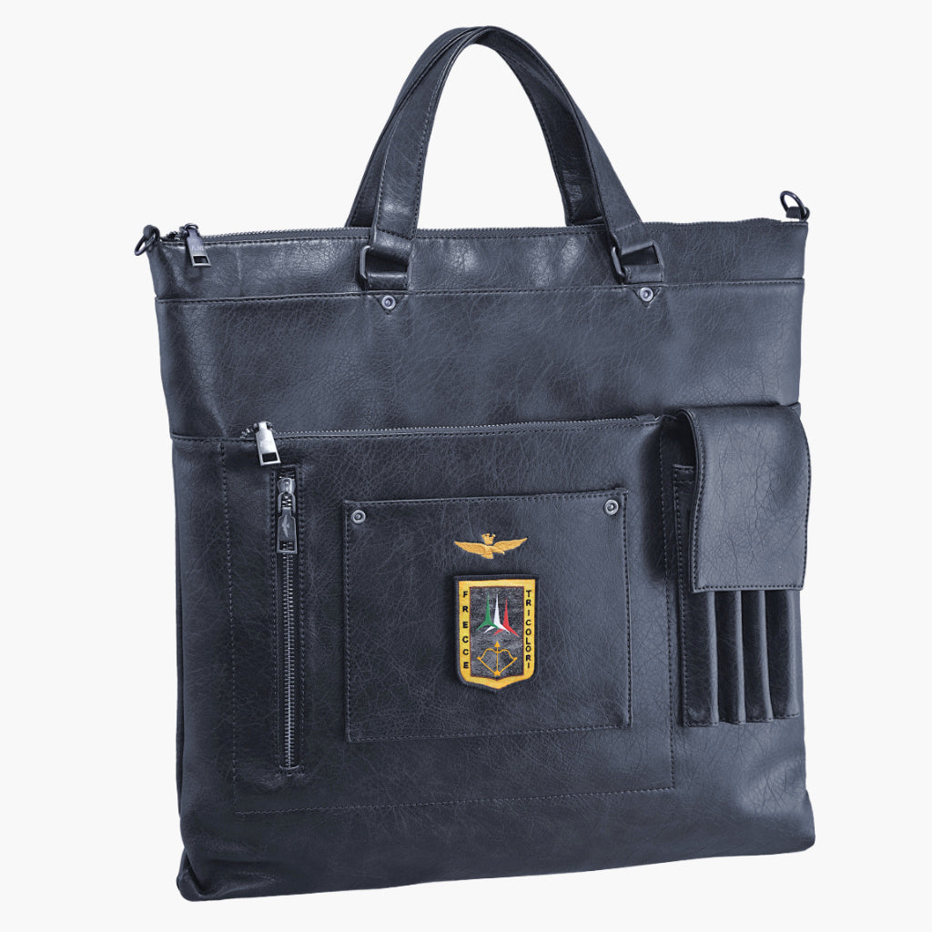 Aeronautica Militare Pilot Helm-Tasche Helmtasche Laptoptasche AM-310 Grün / Schwarz