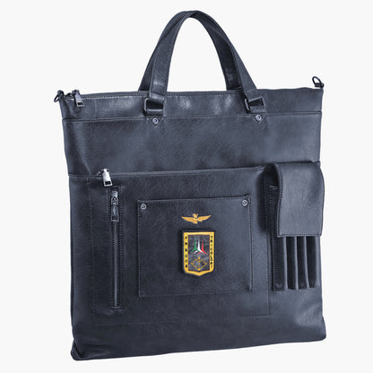 Aeronautica Militare Pilot Helm-Tasche Helmtasche Laptoptasche AM-310 Grün / Schwarz