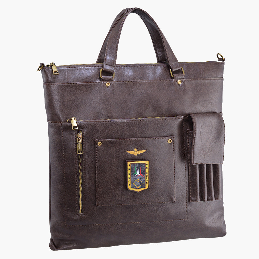 Aeronautica Militare Pilot Helm-Tasche Helmtasche Laptoptasche AM-310 Grün / Schwarz