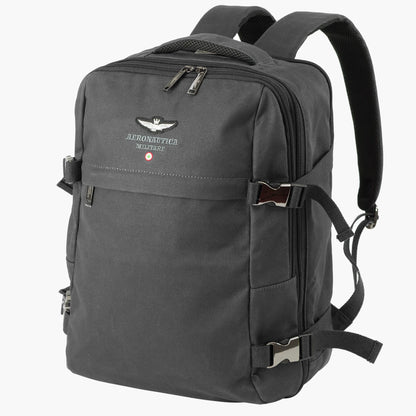 Aeronautica Militare Frecce Erweiterbarer Canvas Laptop-Rucksack PC 15,6 Zoll AM-343 Grün / Blau / Schwarz