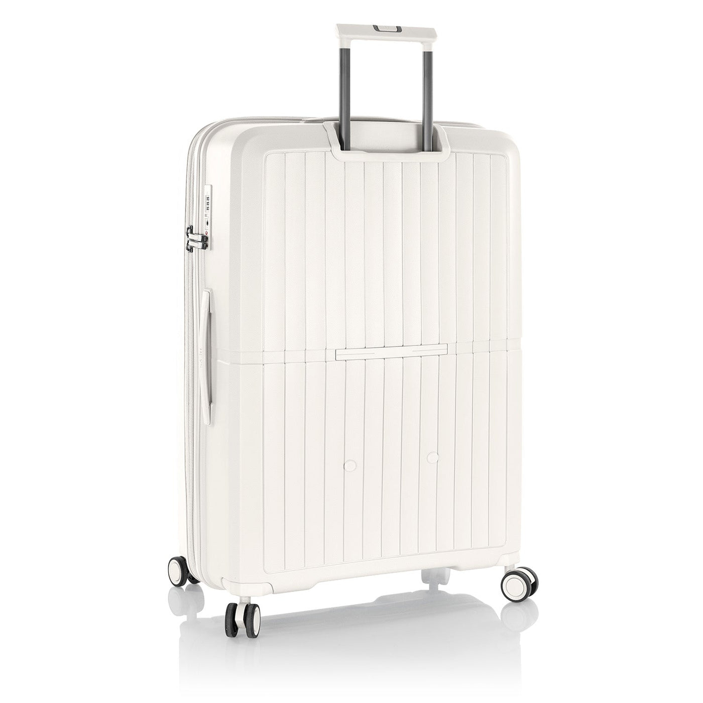 Heys Airlite 30″ Hartschalen-Trolley – 100 % Duraflex™, ca. 125 L Volumen, erweiterbar, 76 × 50 × 30,6 cm, 4 Rollen, weiss