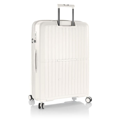 Heys Airlite 30″ Hartschalen-Trolley – 100 % Duraflex™, ca. 125 L Volumen, erweiterbar, 76 × 50 × 30,6 cm, 4 Rollen, weiss