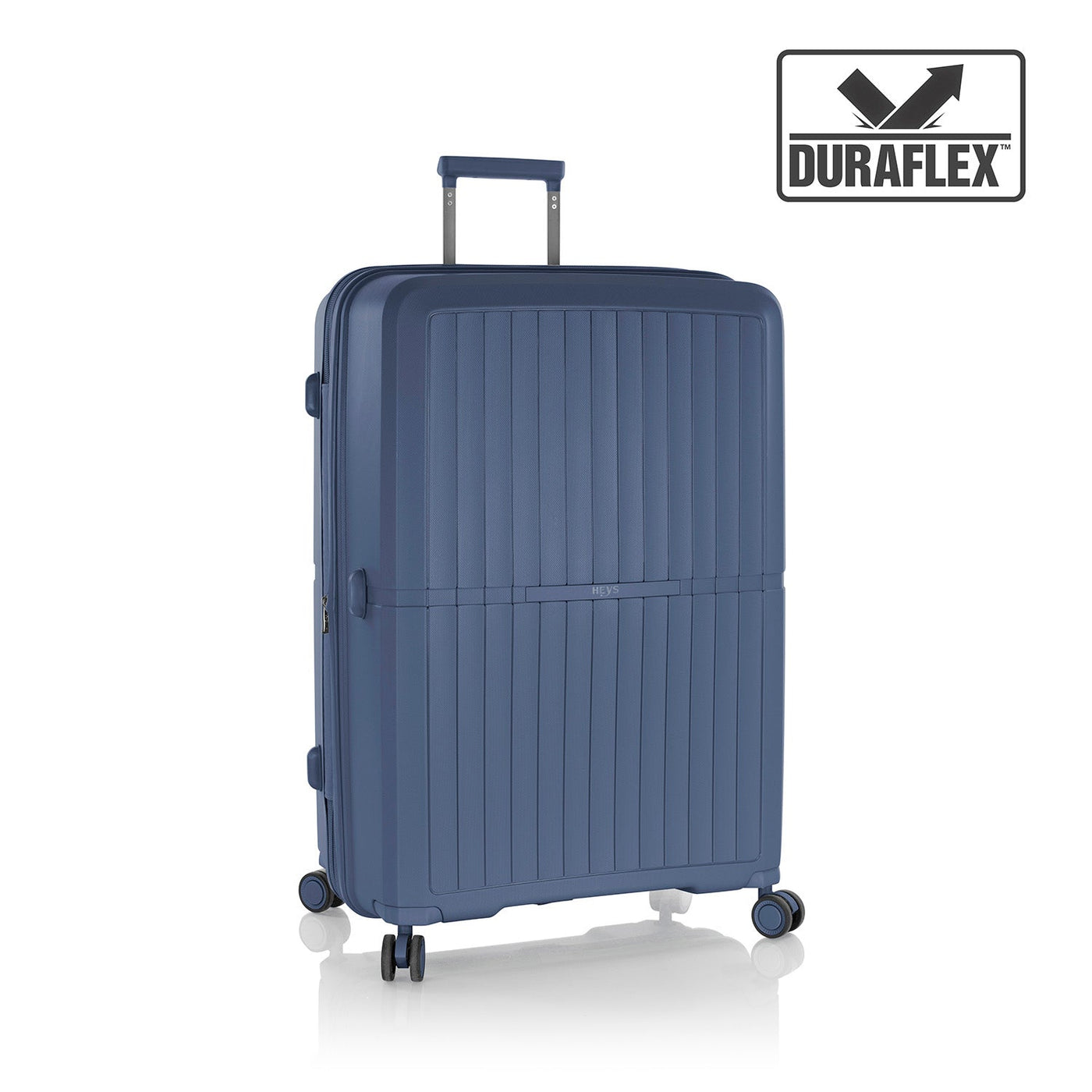 Heys Airlite 30″ Hartschalen-Trolley – 100 % Duraflex™, ca. 125 L Volumen, erweiterbar, 76 × 50 × 30,6 cm, 4 Rollen, blau