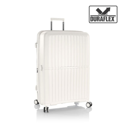 Heys Airlite 30″ Hartschalen-Trolley – 100 % Duraflex™, ca. 125 L Volumen, erweiterbar, 76 × 50 × 30,6 cm, 4 Rollen, weiss