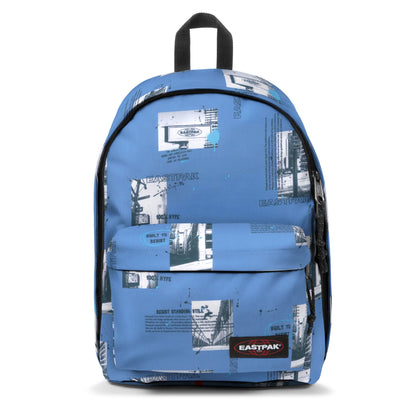 Eastpak Out of Office Rucksack – 27 L, Laptopfach 14", ergonomische Träger, wasserabweisend - tags blue