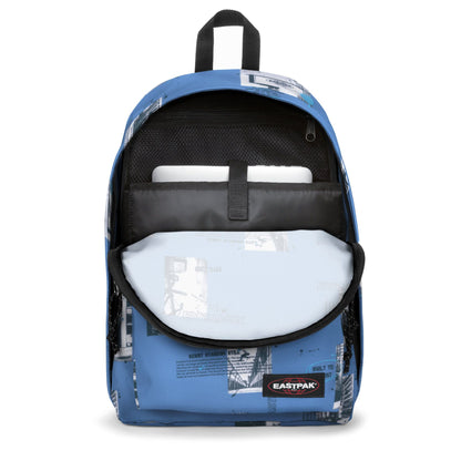 Eastpak Out of Office Rucksack – 27 L, Laptopfach 14", ergonomische Träger, wasserabweisend - tags blue