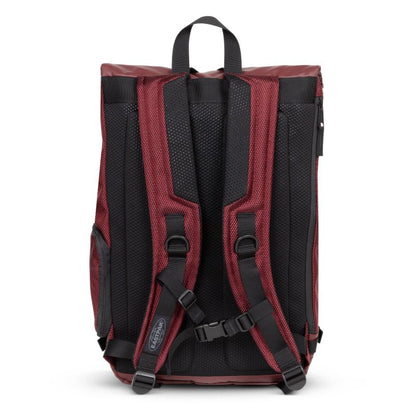 Eastpak Tecum Roll Rucksack – 20 L, Roll-Top Öffnung, gepolstertes Laptopfach, wetterfest CNNCT Burgundy