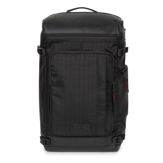 Eastpak Tecum Top Rucksack – 29,5 × 49 × 19,5 cm, 23 L, Laptopfach 15″, wasserabweisend - CNNCT Rip Black