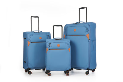 Verage Cambridge Spinner 3‑tlg. Reisetrolley‑Set – TSA-Zahlenschlösser & wasserabweisendes Polyester - harbor blue - Schluga Koffer & Taschen GmbH