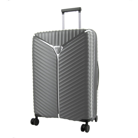 Franky Hartschalentrolley PP13 – 100 % Polypropylen, 4-Rollen, TSA-Zahlenschloss, Größe M - anthrazit metallic