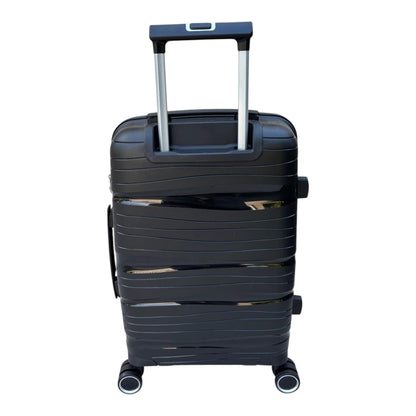 Kabinentrolley Reisetrolley Size S Small 55x39x20cm unzerbrechlich PP schwarz 8 Rollen