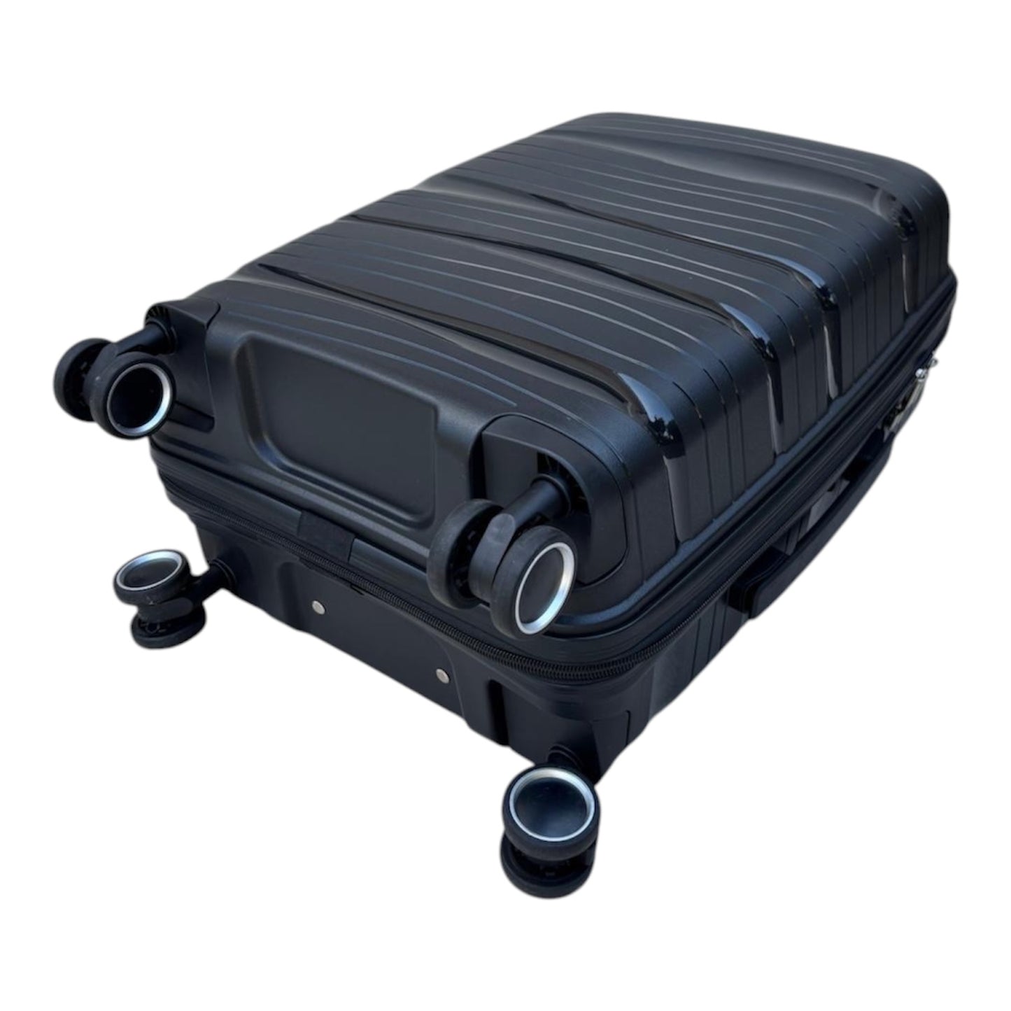 Kabinentrolley Reisetrolley Size S Small 55x39x20cm unzerbrechlich PP schwarz 8 Rollen