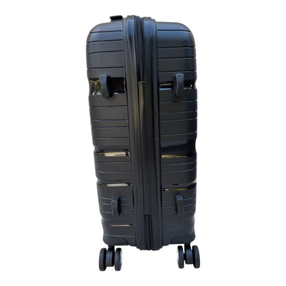 Kabinentrolley Reisetrolley Size S Small 55x39x20cm unzerbrechlich PP schwarz 8 Rollen