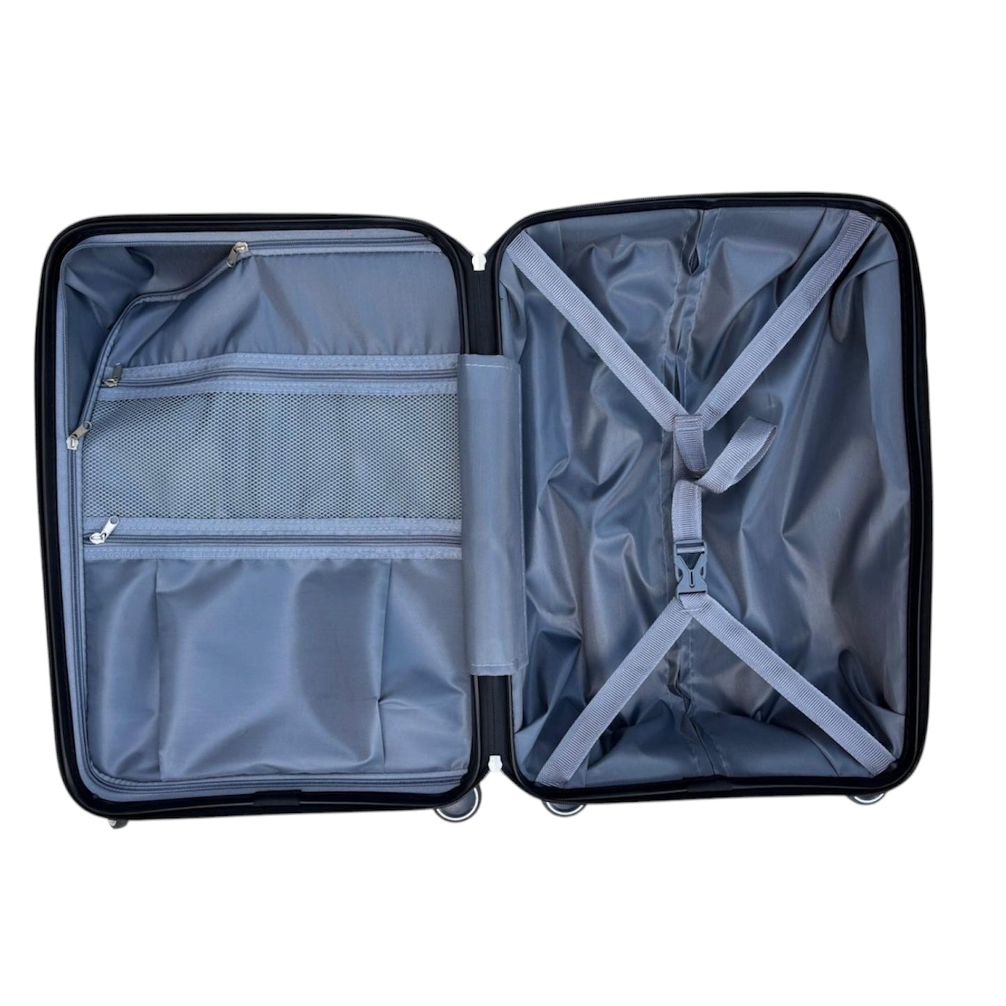 Kabinentrolley Reisetrolley Size S Small 55x39x20cm unzerbrechlich PP schwarz 8 Rollen