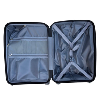 Kabinentrolley Reisetrolley Size S Small 55x39x20cm unzerbrechlich PP schwarz 8 Rollen