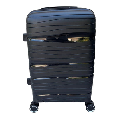 Kabinentrolley Reisetrolley Size S Small 55x39x20cm unzerbrechlich PP schwarz 8 Rollen