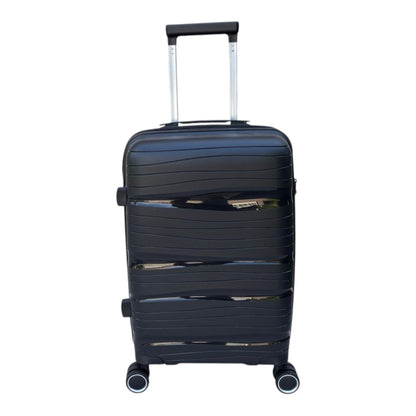 Kabinentrolley Reisetrolley Size S Small 55x39x20cm unzerbrechlich PP schwarz 8 Rollen