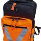 Rucksack mit Bodenfach in Warnfarbe orange