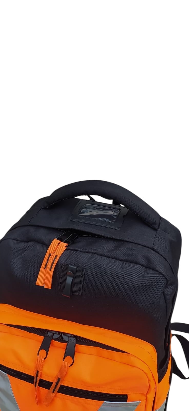 Rucksack mit Bodenfach in Warnfarbe orange