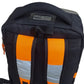 Rucksack mit Bodenfach in Warnfarbe orange