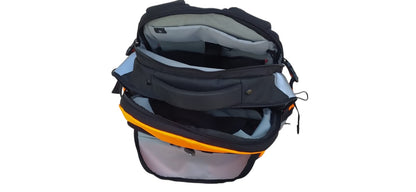 Rucksack mit Dehnfalte Warnfarbe orange Arbeitsrucksack (sofort lieferbar)