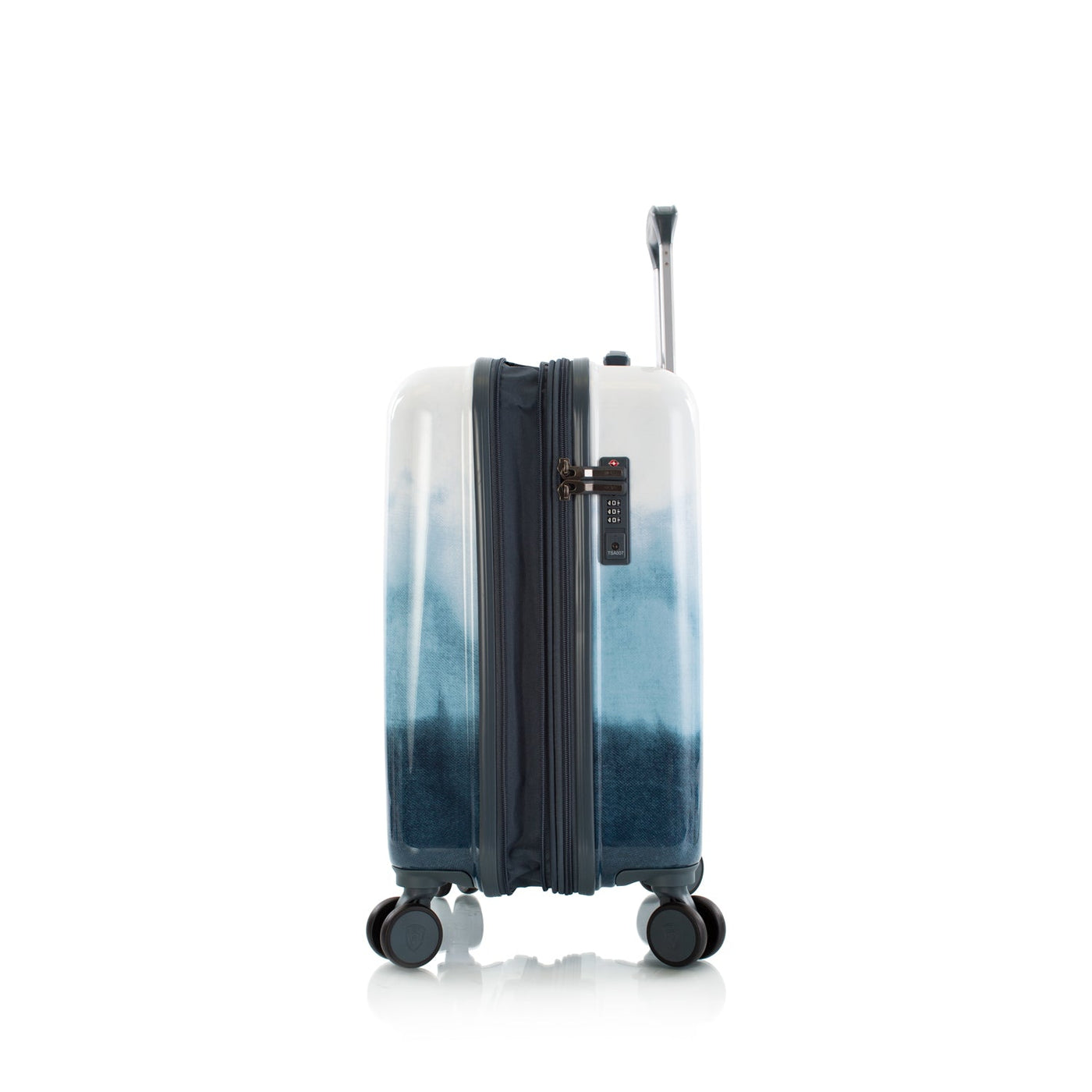 Heys – Tie-Dye Blue Fashion Spinner® 21″ Carry-On – 53 × 38 × 23 cm – erweiterbarer Handgepäck-Koffer